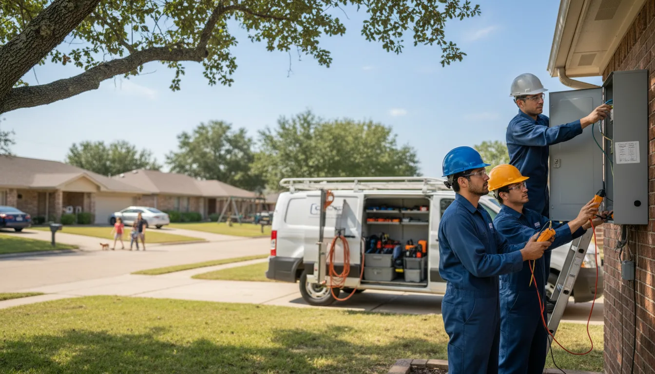 Certified electrician providing emergency electrical services in Geneva, IA
